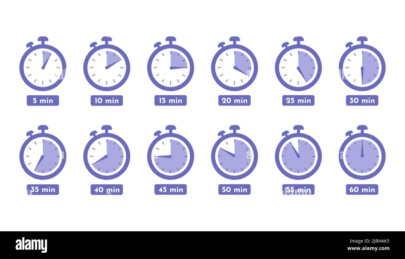 Timer clock with 5 Banque de photographies et d'images à haute résolution -  Alamy