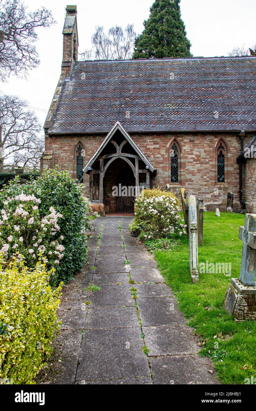 Église Saint-Jean Stretton Staffordshire Banque D'Images