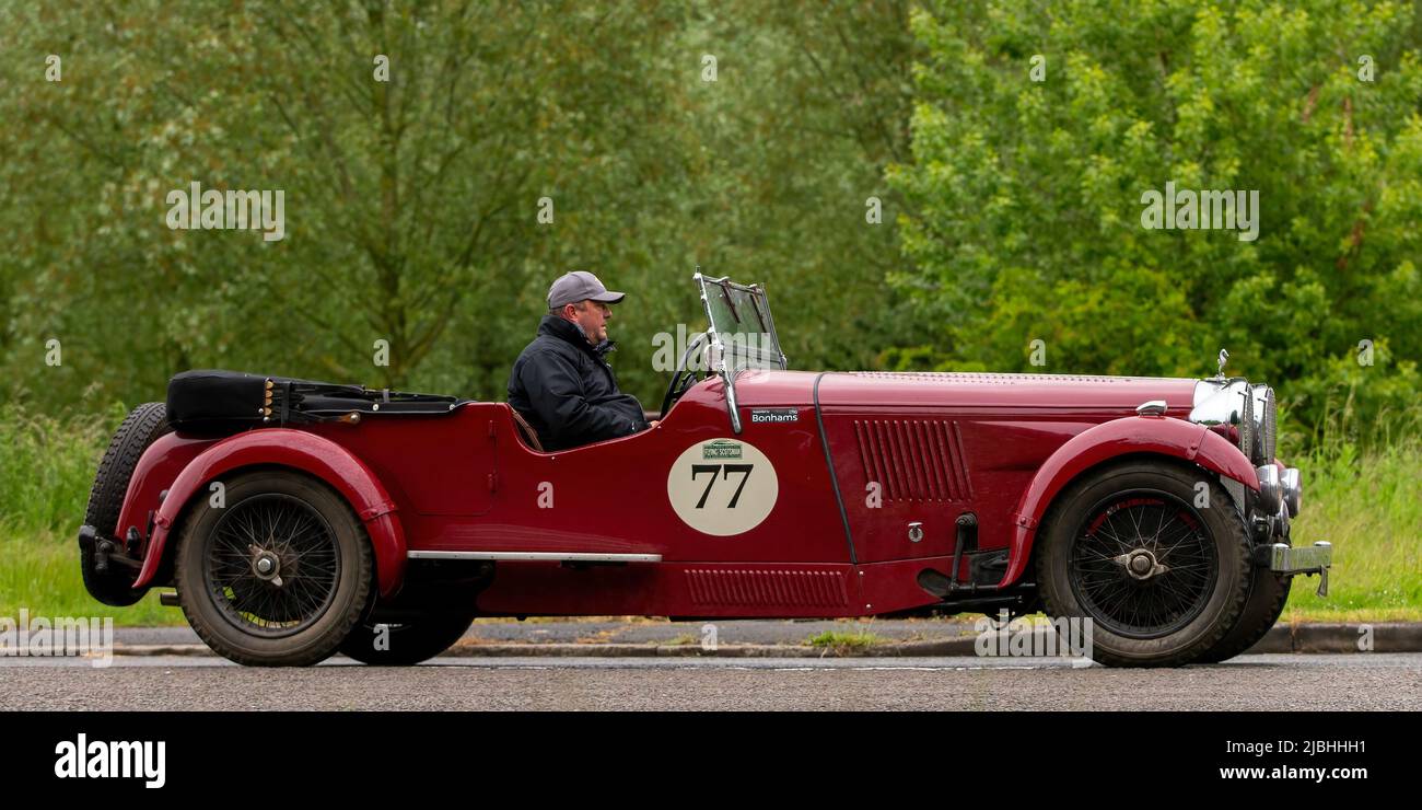 1937 Alvis conduite sous la pluie Banque D'Images