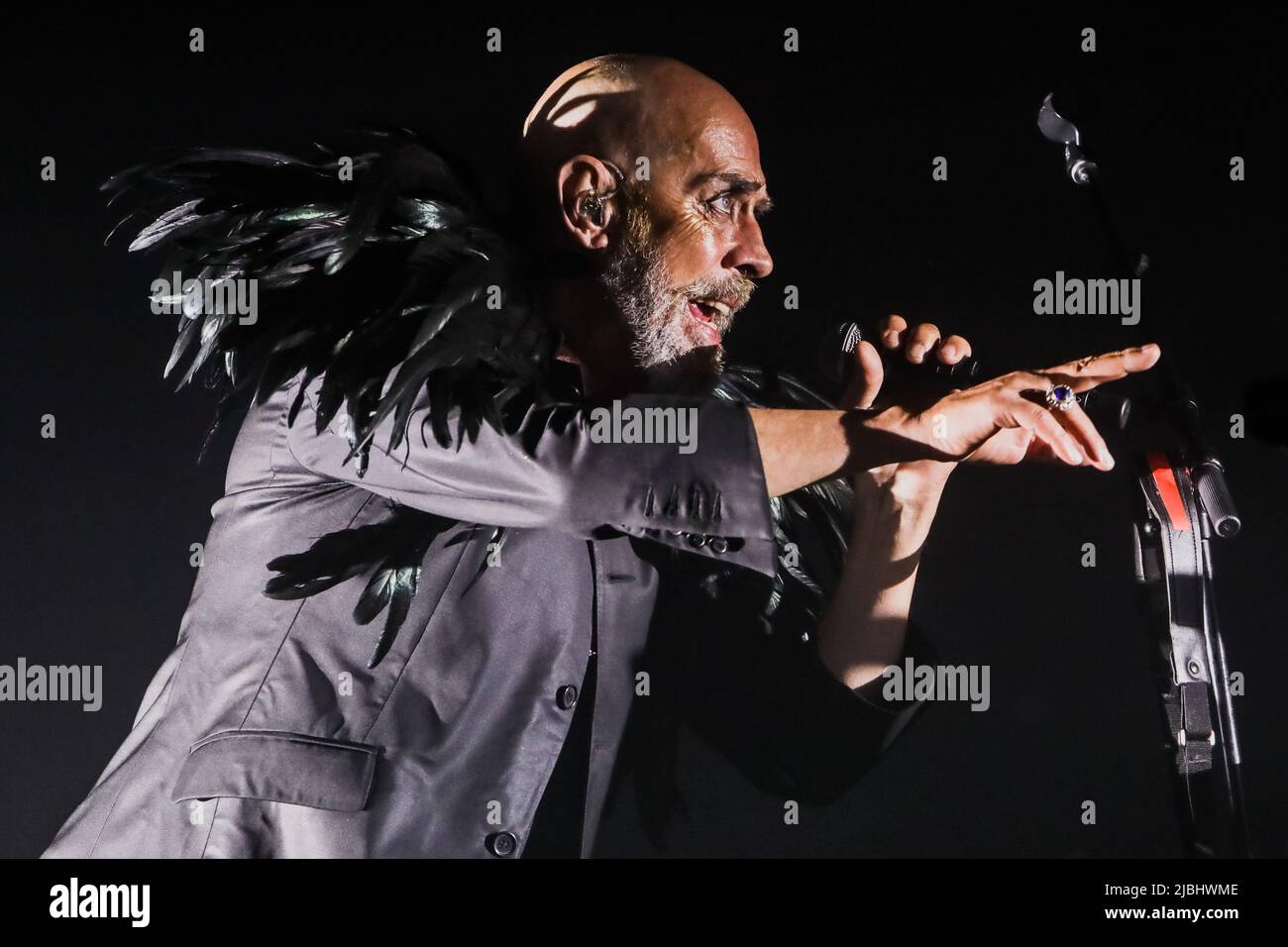 Le groupe de rock anglais Bauhaus en concert à Alcatraz, Milan, Italie, sur 6 juin 2022. Un des pionniers du rock gothique, Bauhaus était connu pour son image sombre et son sombre, bien qu'ils aient mélangé de nombreux genres, y compris le dub, le glam rock, la psychédélie et le funk. Banque D'Images