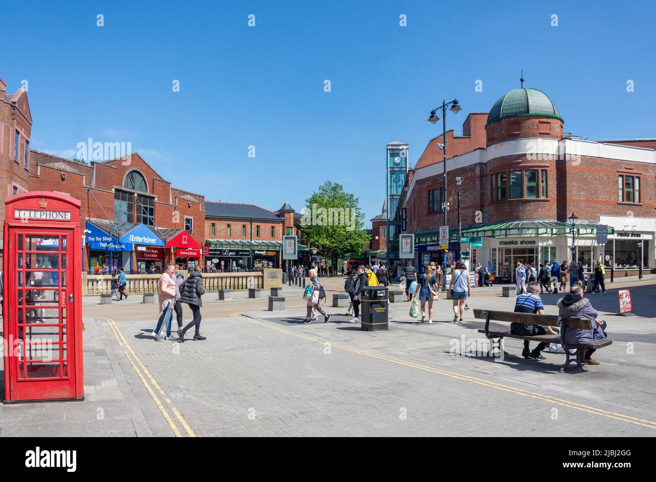 Warren Street, Stockport, Grand Manchester, Angleterre, Royaume-Uni Banque D'Images