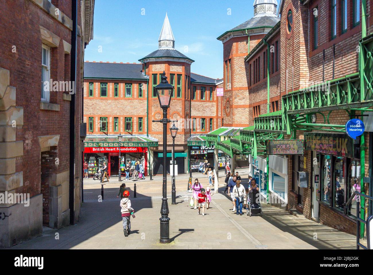 Warren Street de Vernon Street, Stockport, Greater Manchester, Angleterre, Royaume-Uni Banque D'Images