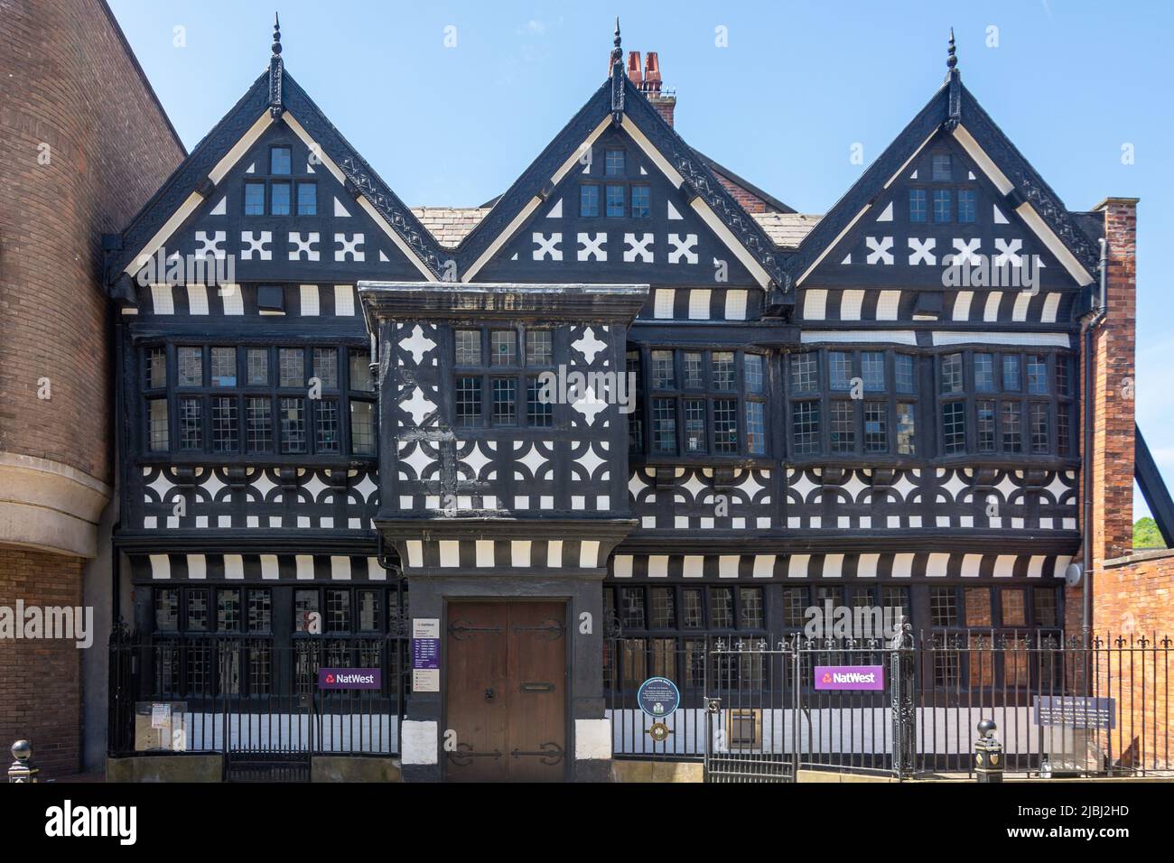 15th Century Underbank Hall, Great Underbank, Stockport, Greater Manchester, Angleterre, Royaume-Uni Banque D'Images