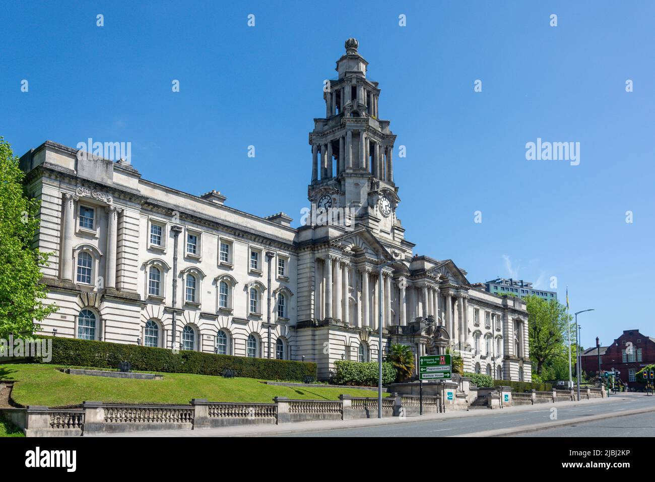 Hôtel de ville de Stockport, Wellington Road, Stockport, Grand Manchester, Angleterre, Royaume-Uni Banque D'Images