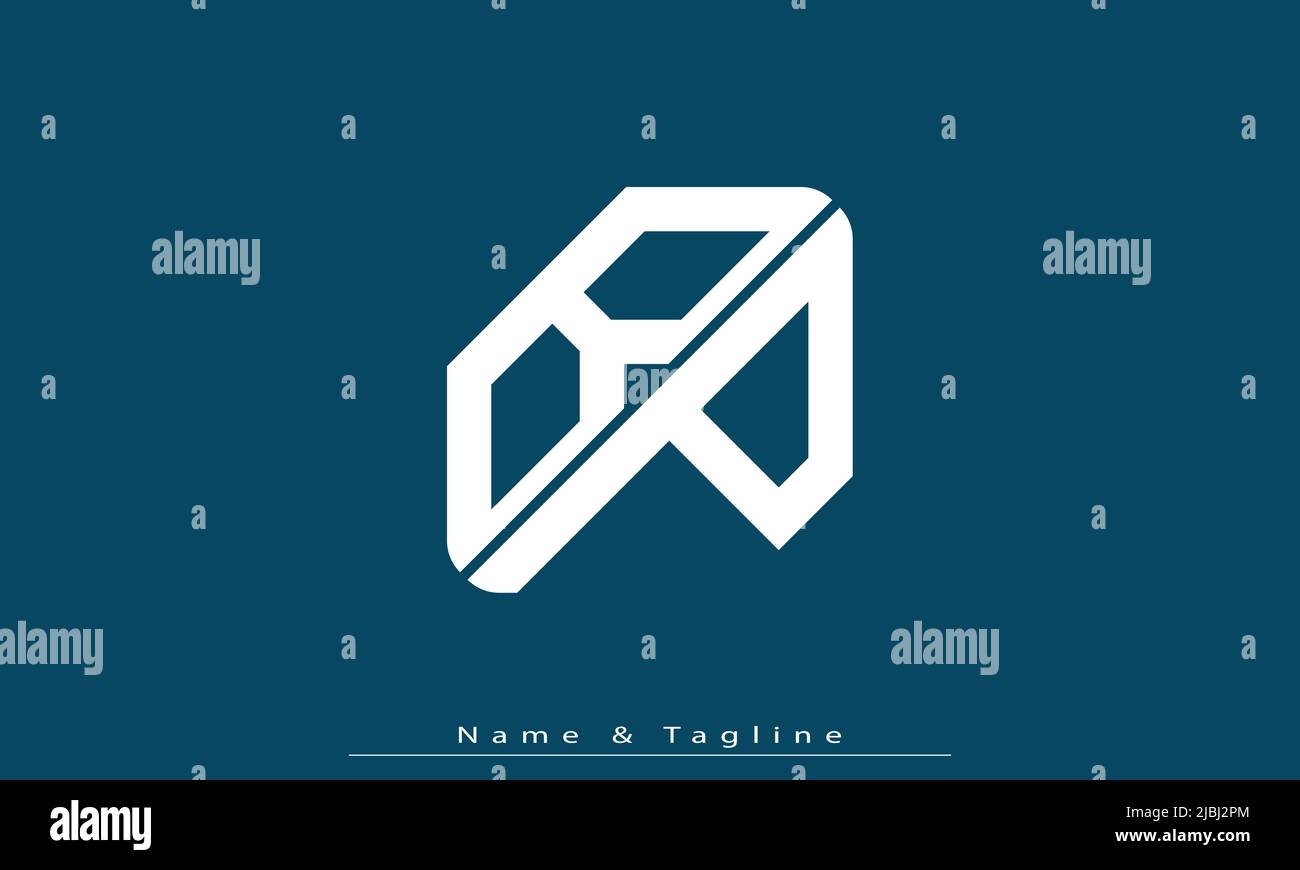 Lettres de l'alphabet initiales Monogram logo BP, PB Illustration de Vecteur