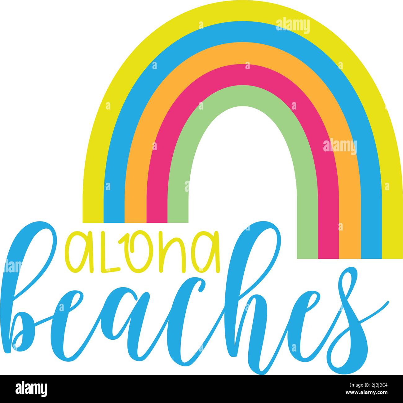 Alona Lettering Alona beach Banque d'images vectorielles - Alamy