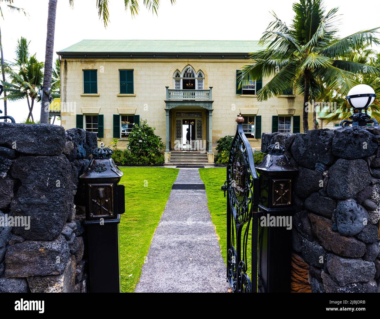 Hulihe'e Palace, Kailua-Kona, Hawaii Island, Hawaii, États-Unis Banque D'Images