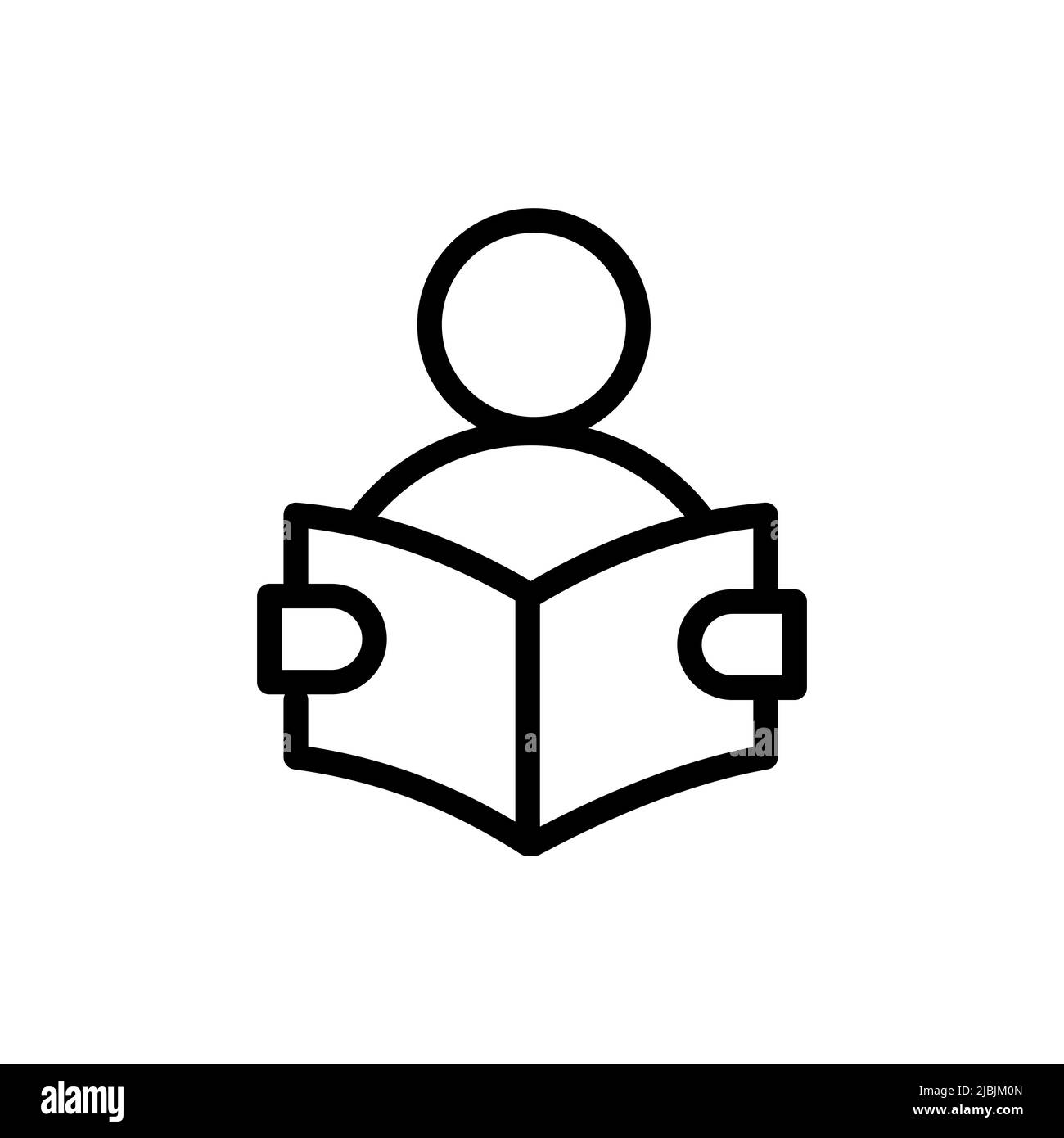 Icône de lecture dans un design tendance. Illustration graphique vectorielle. Icône de lecture pour la conception du site Web, le logo, l'application et l'interface utilisateur. Illustration de Vecteur