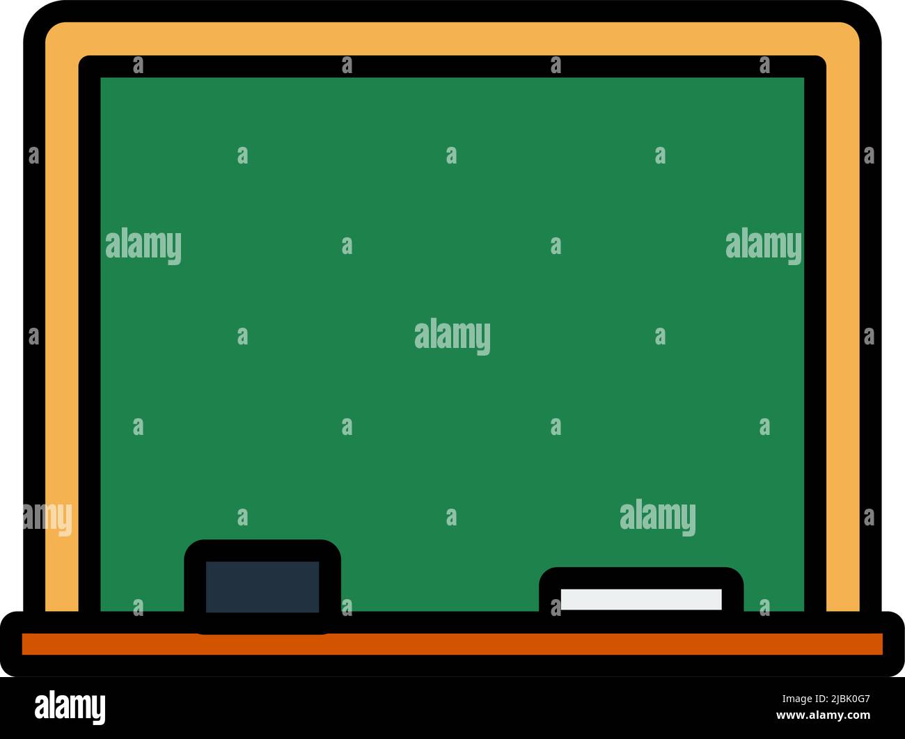 Icône de Classroom Blackboard. Contour gras modifiable avec Color Fill Design. Illustration vectorielle. Illustration de Vecteur