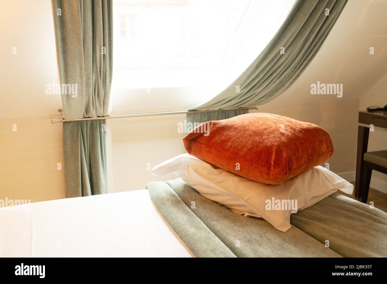 Gros plan d'intérieur de chambre à coucher Banque D'Images Gros plan d'intérieur de chambre à coucher Banque D'Images