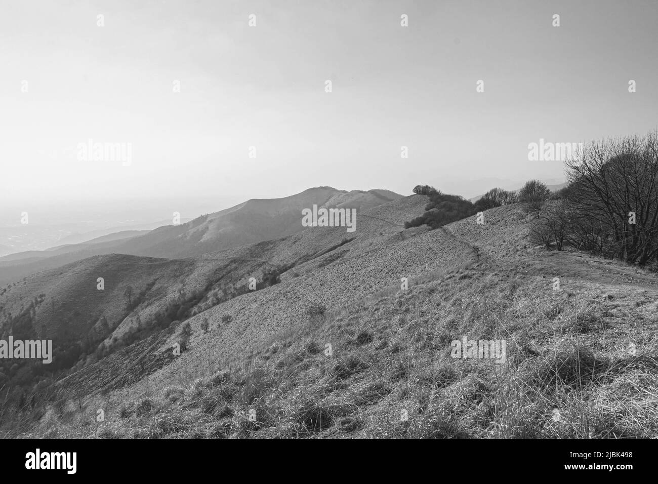 Colline noire et blanche du Boletto près de Côme (Italie) Banque D'Images