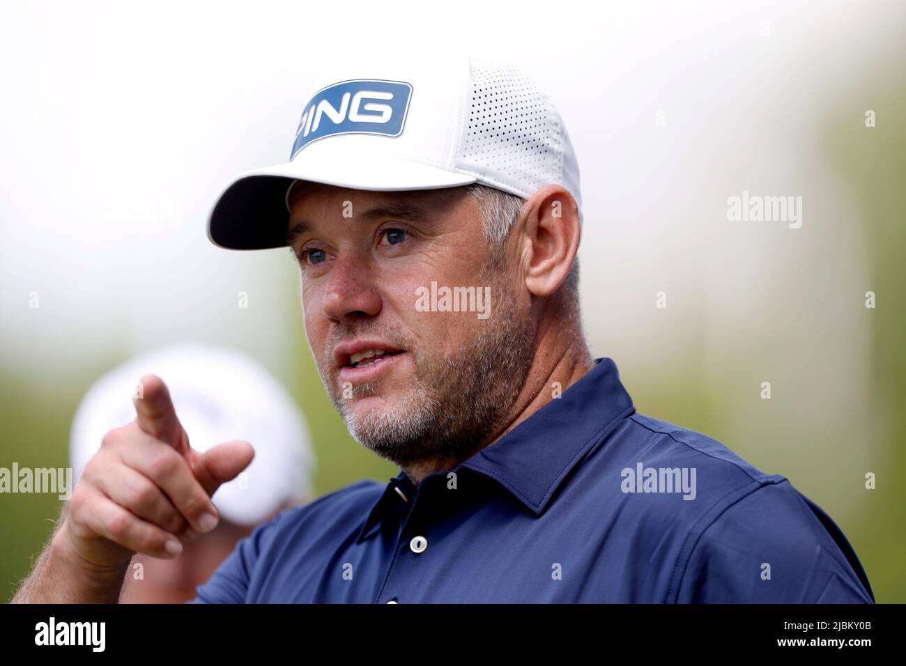 Lee Westwood au Centurion Club, dans le Hertfordshire, devant la série Invitational de golf de LIV. Date de la photo: Mardi 7 juin 2022. Banque D'Images