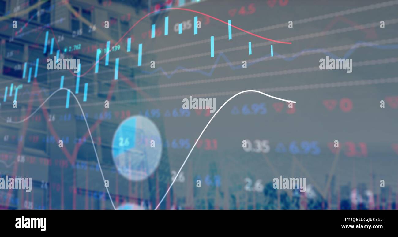 Image du traitement des données dans un bâtiment moderne Banque D'Images
