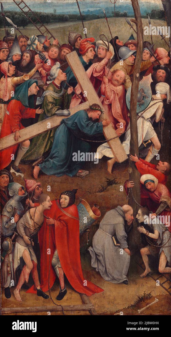 Le Christ porte la croix par Hieronymus Bosch (vers 1450 – 1516) Banque D'Images