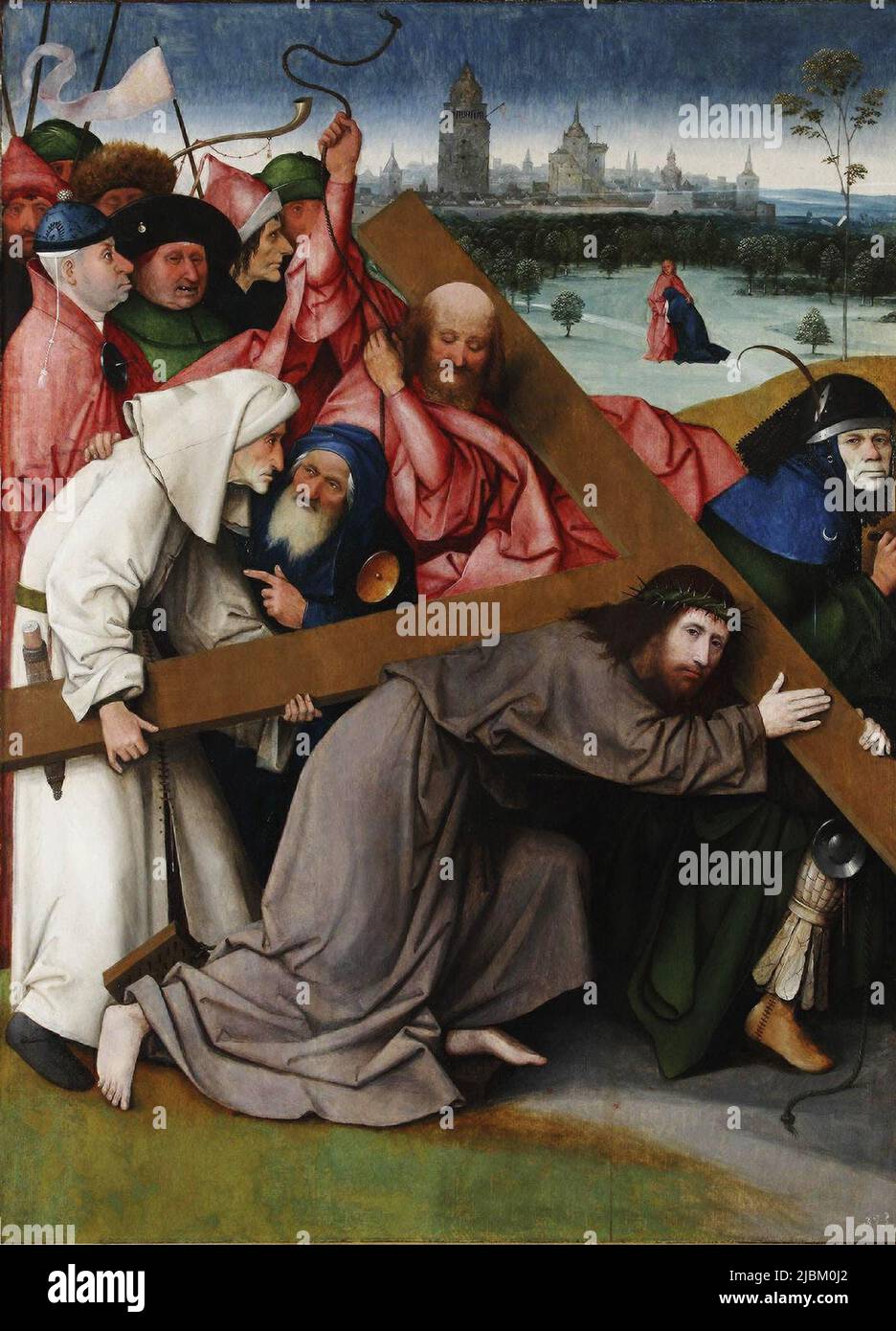 Le Christ porte la croix par Hieronymus Bosch (vers 1450 – 1516) Banque D'Images