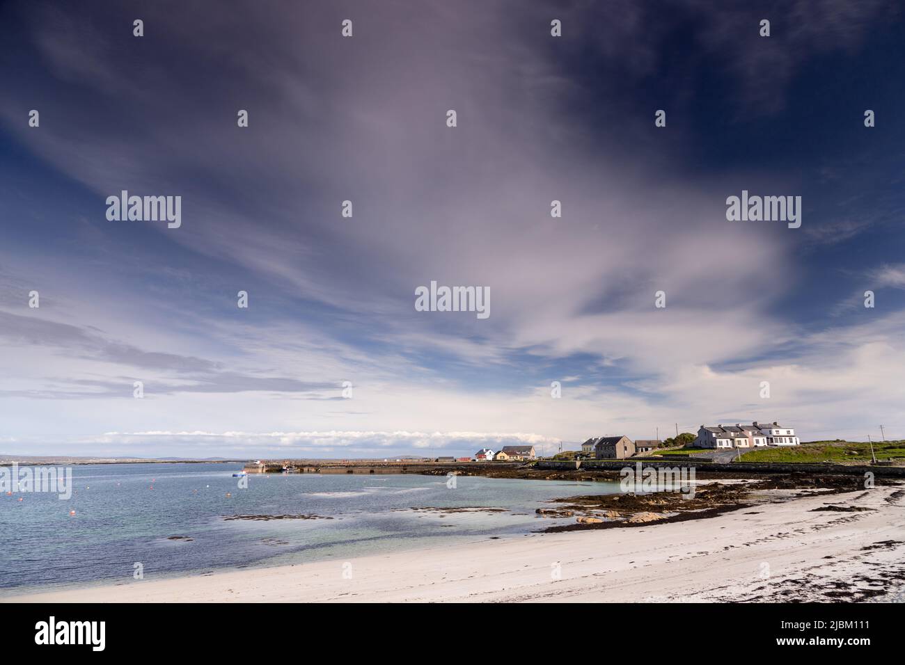 Baie de Bunowen dans le comté de Galway, Irlande Banque D'Images