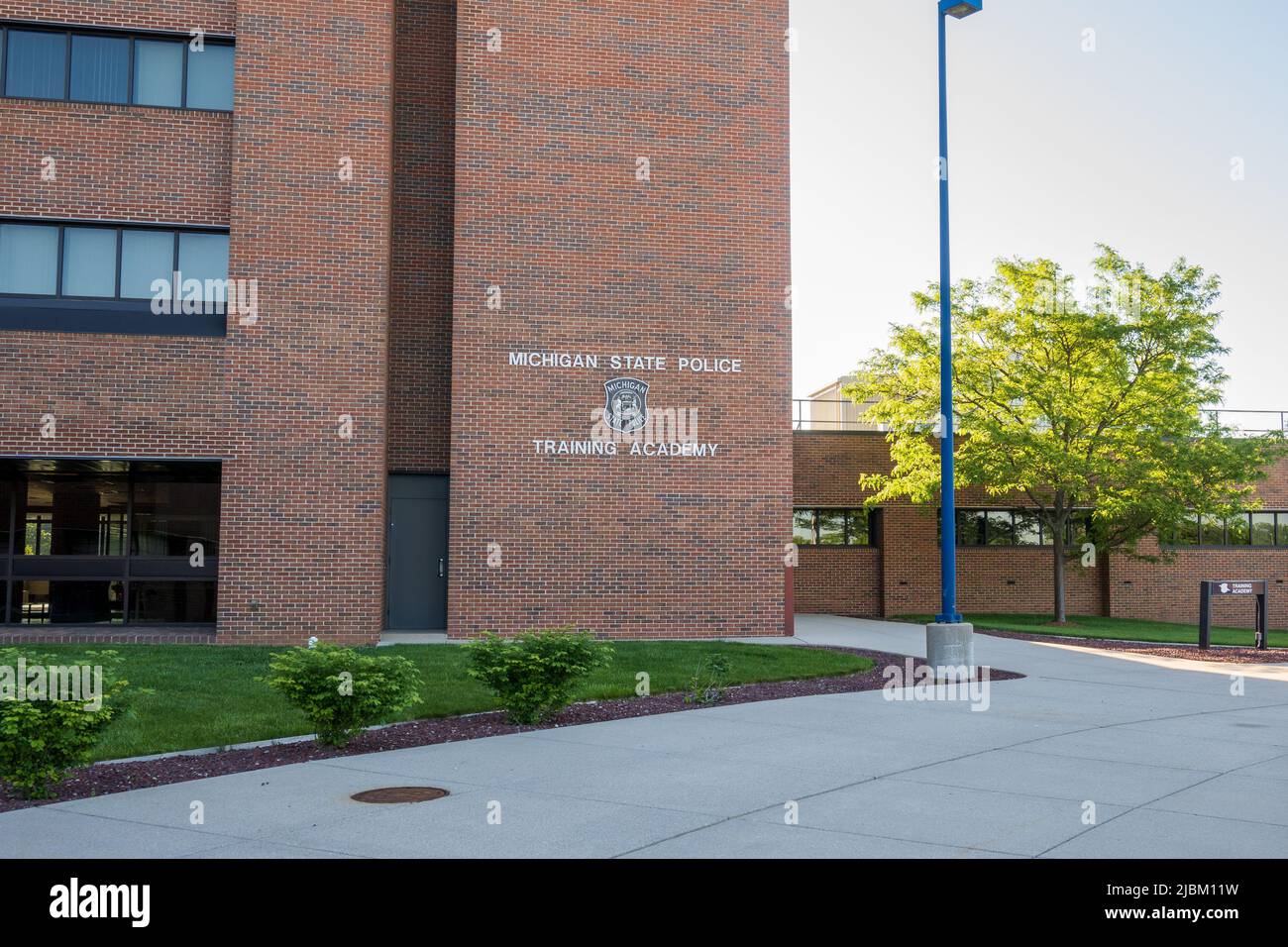 Dimondale MI - 4 juin 2022 : bâtiment de l'académie de formation de la police de l'État du Michigan Banque D'Images