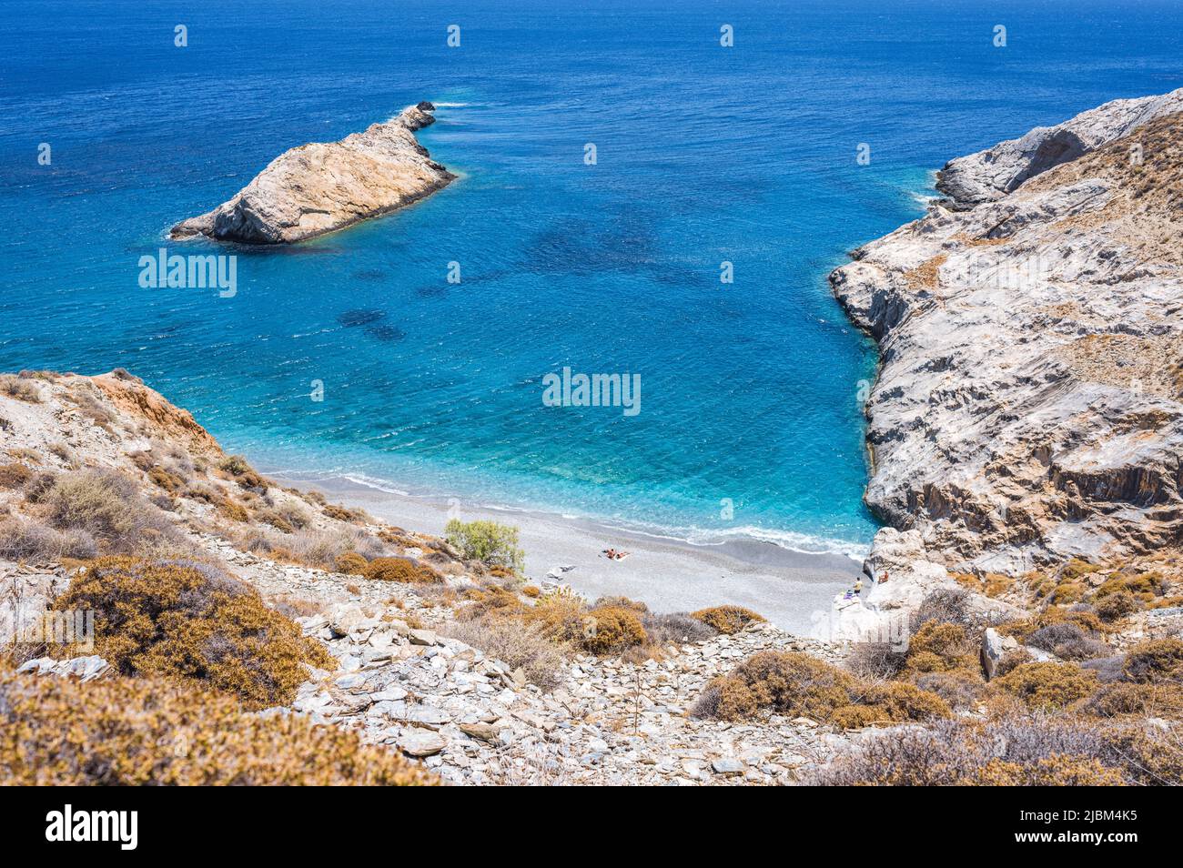 Folegandros, belle île grecque dans la mer Egée. Grèce Banque D'Images