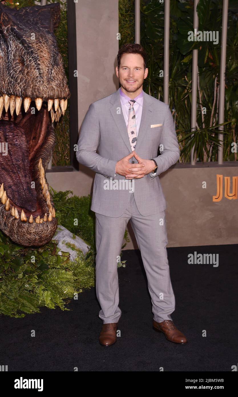 HOLLYWOOD, CA - JUIN 06 : Chris Pratt assiste à la première de Universal Pictures à Los Angeles, « Jurassic World Dominion », au TCL Chinese Theatre, sur J Banque D'Images