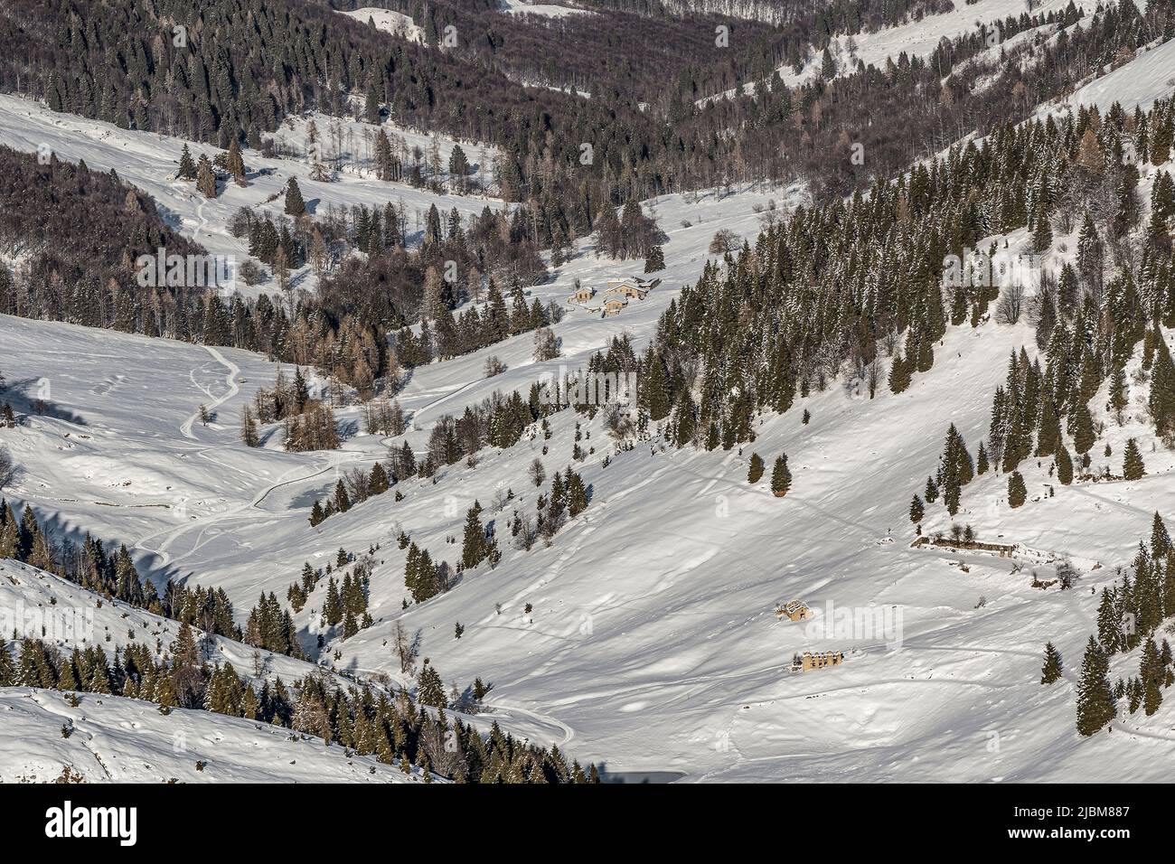 Italie Vénétie - Monte Grappa - Val delle Mure Banque D'Images