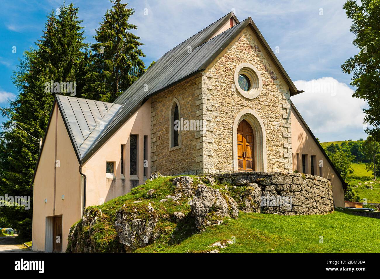 Italie Veneto Monte Grappa - Località Lepre - Chiesa Banque D'Images