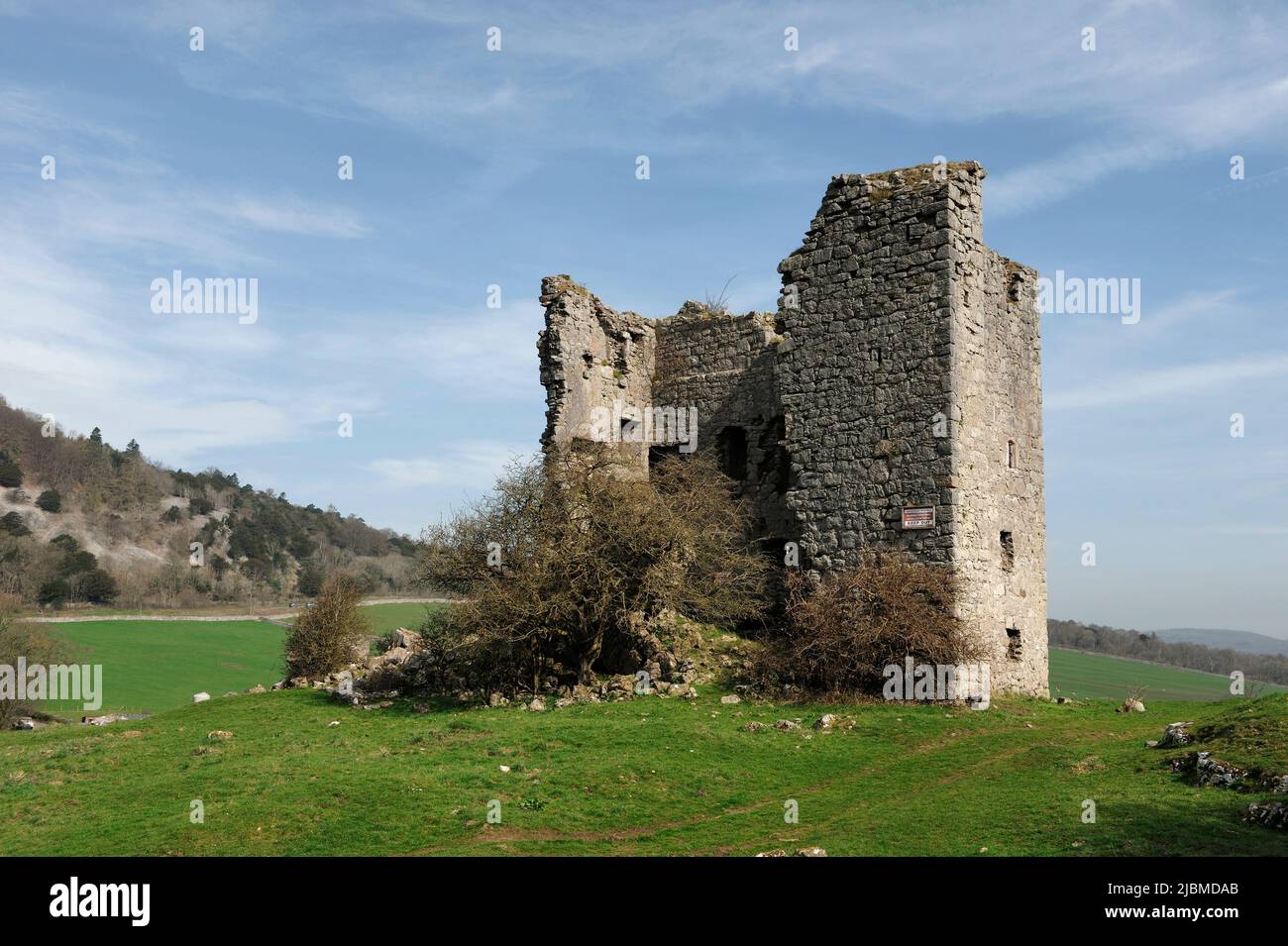 Tour Arnside Tour médiévale tardive située au sud de Arnside Cumbria Royaume-Uni Banque D'Images