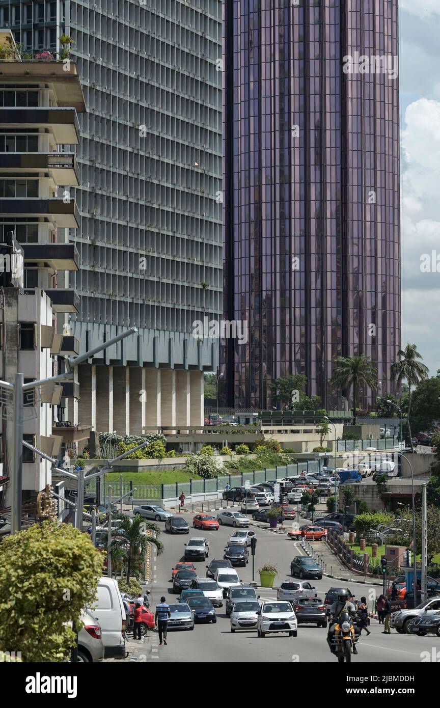 CÔTE D'IVOIRE, Abidjan, centre ville plateau, tours de bureaux et