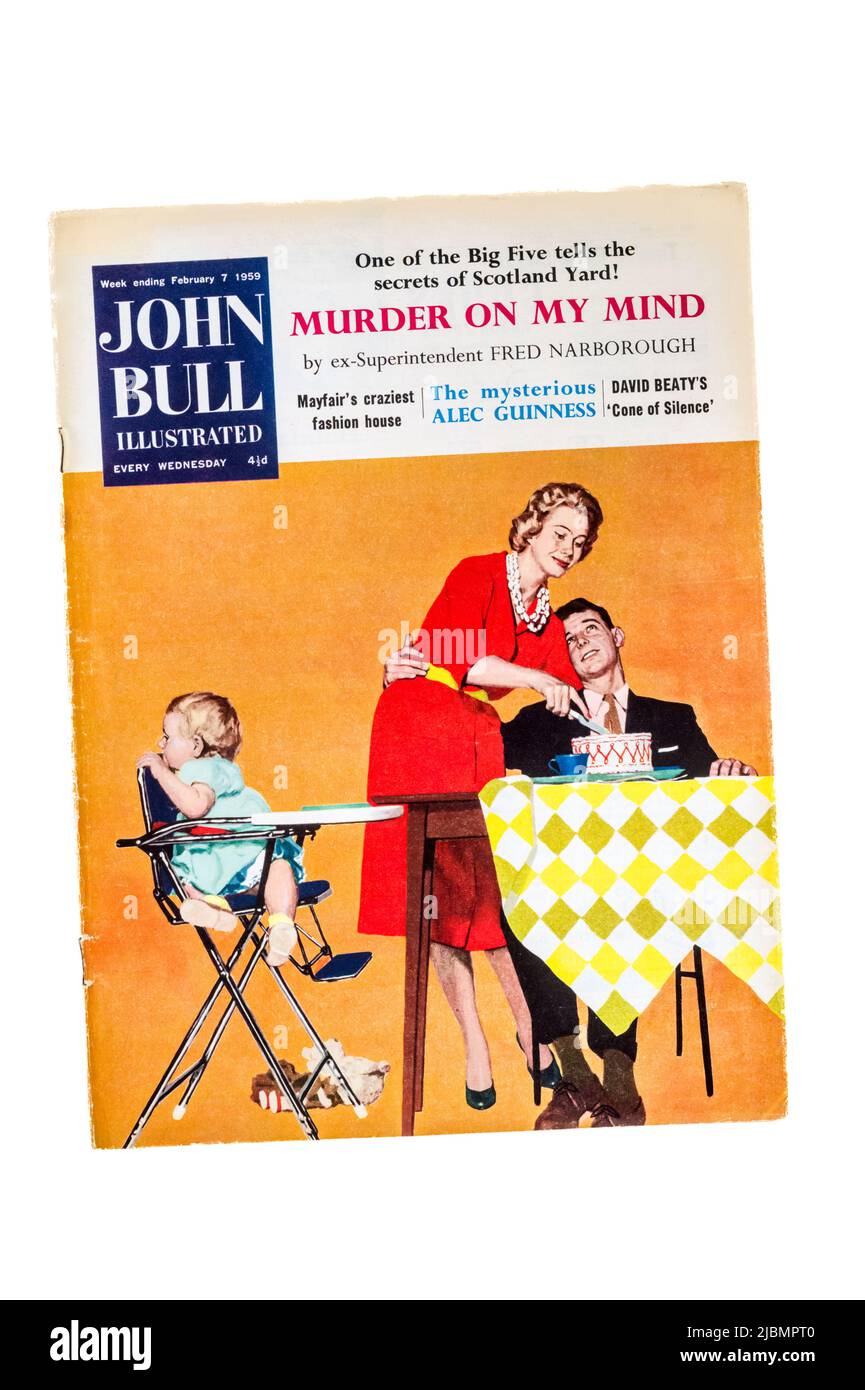 Un exemplaire en 1950s du magazine John Bull Illustrated publié sous diverses formes de 1820 à 1960. Banque D'Images