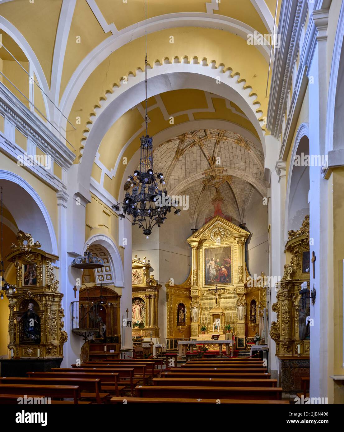 Église de Santo Tomé. Tolède, Castilla la Mancha, Espagne. Banque D'Images