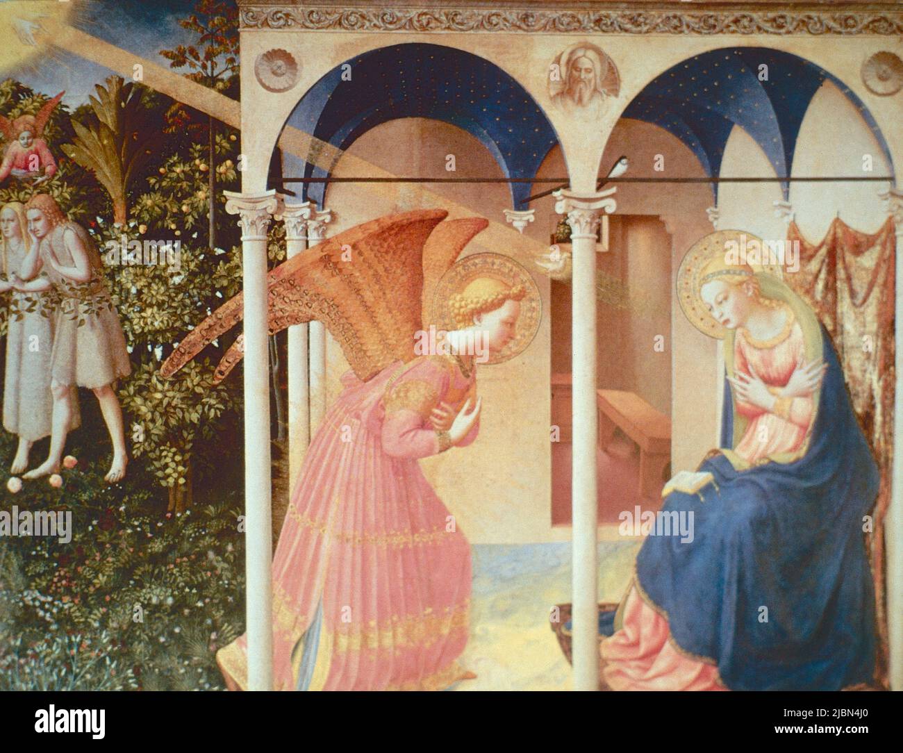 Annonciation, peinture de l'artiste italien FRA Angelico, 1440 ca. Banque D'Images
