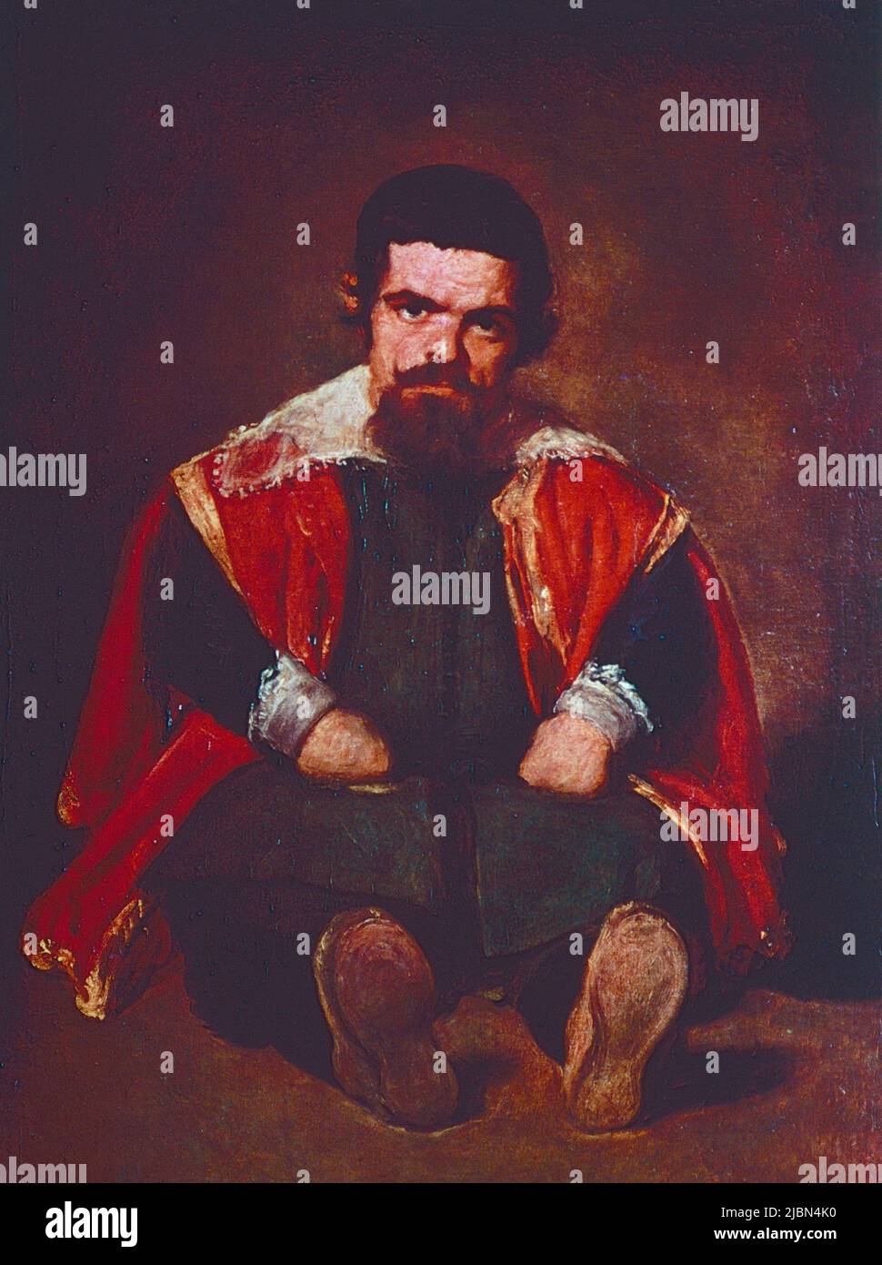 Portrait de Sebastian de Morra, peinture de l'artiste espagnol Diego Velasquez, 1645 Banque D'Images