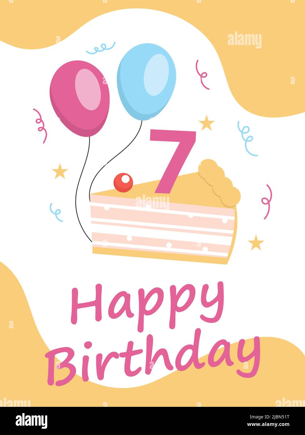 7 Ans Banque D Images Vectorielles Alamy