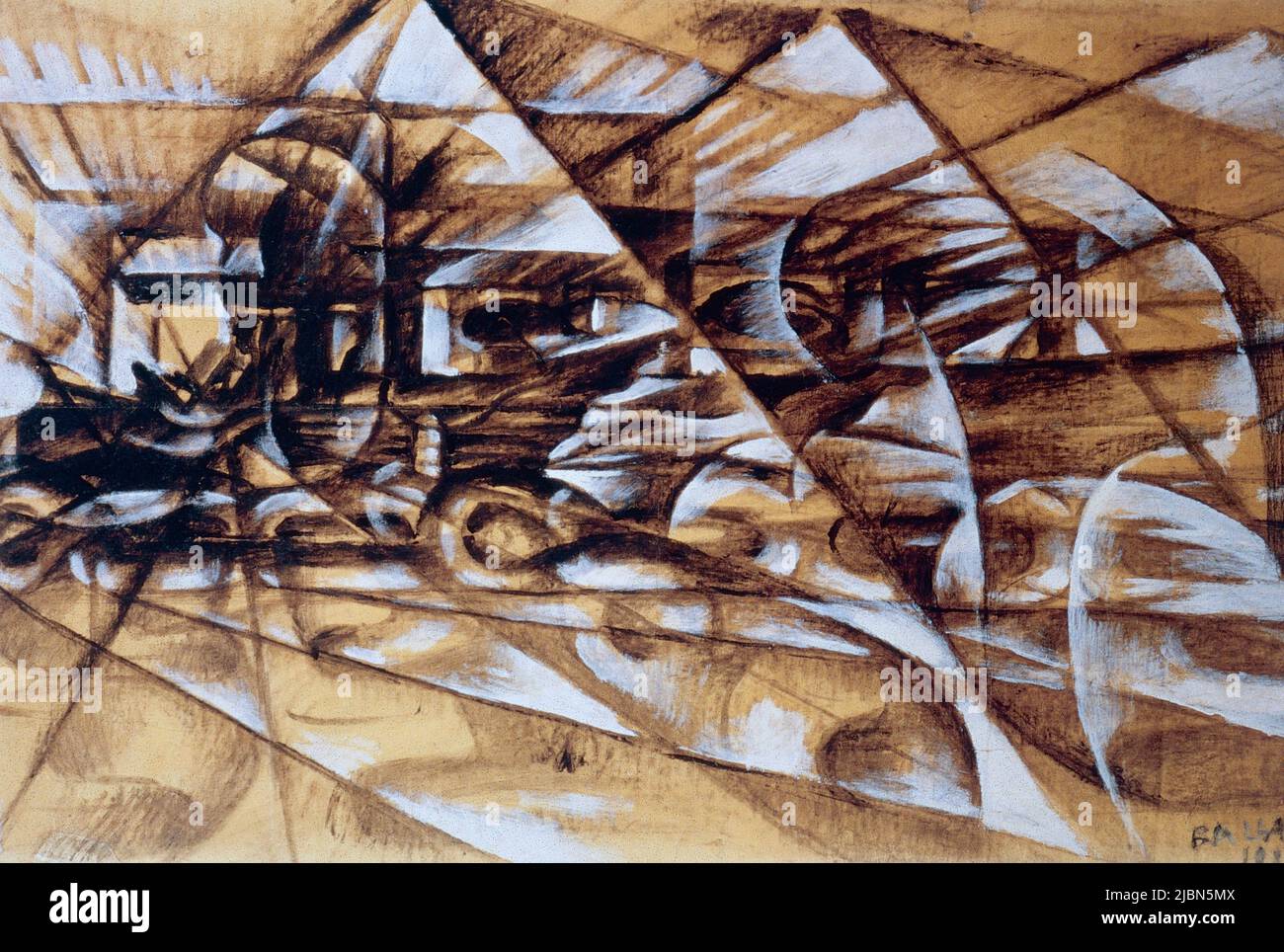Automobile rapide, oeuvre de l'artiste italien Giacomo Balla, 1912 Photo  Stock - Alamy