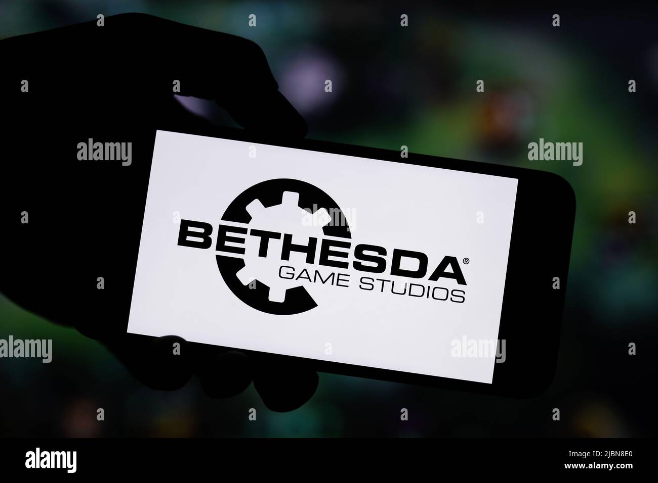 Editorial de Bethesda Game Studios. Photo d'illustration pour les nouvelles sur Bethesda Game Studios - un développeur américain de jeux vidéo Banque D'Images Editorial de Bethesda Game Studios. Photo d'illustration pour les nouvelles sur Bethesda Game Studios - un développeur américain de jeux vidéo Banque D'Images