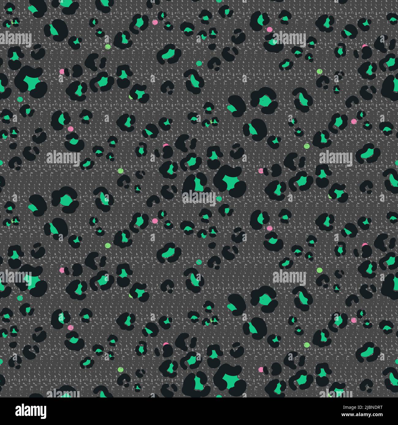 Motif moderne sans coutures léopard abstrait. Arrière-plan tendance gris animal vert. Décoration moderne de peau de guépard stylisée. Illustration de Vecteur