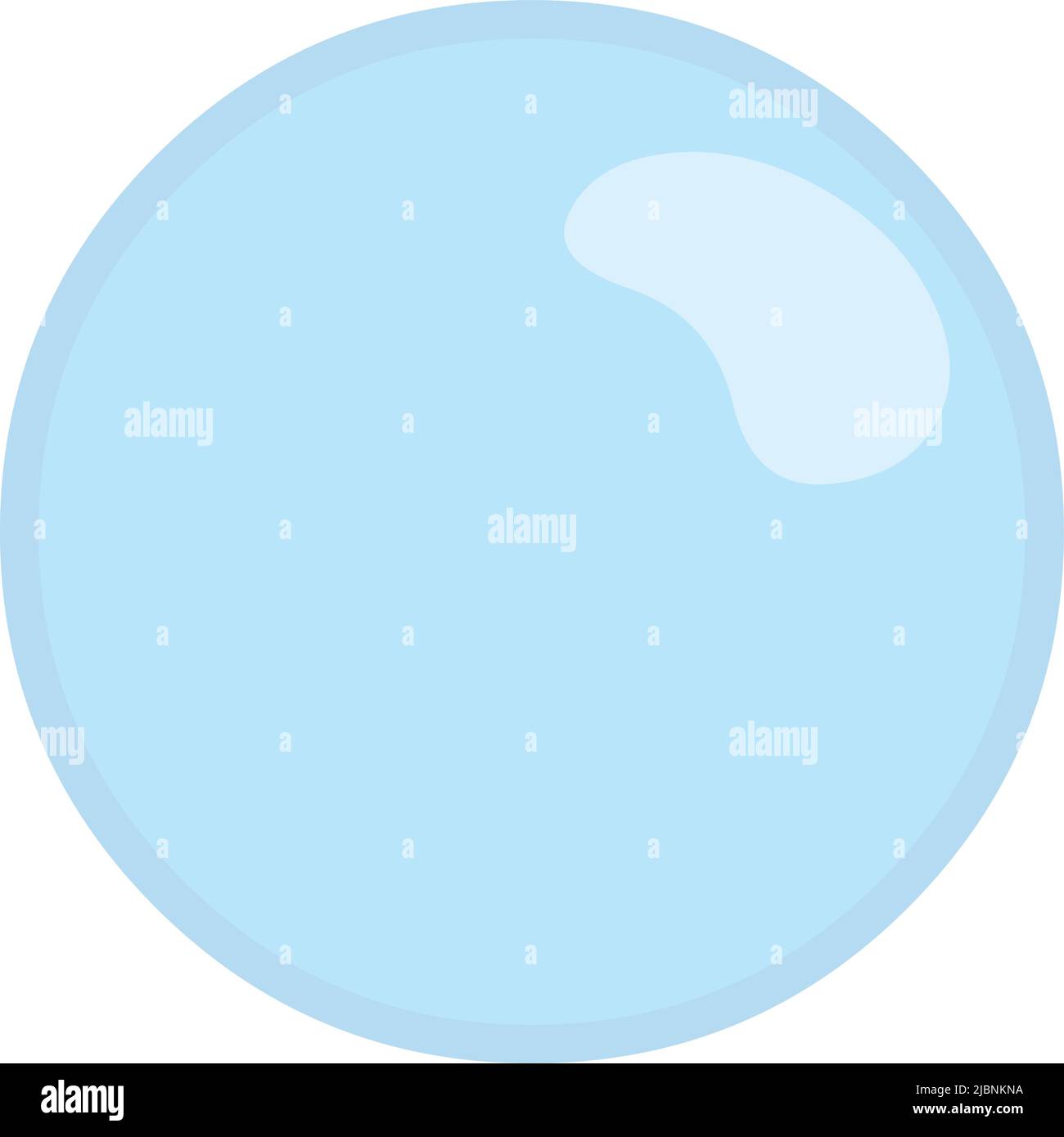 Illustration vectorielle d'une bulle d'eau avec une transparence avec un canal alpha défini sur 50 % Illustration de Vecteur