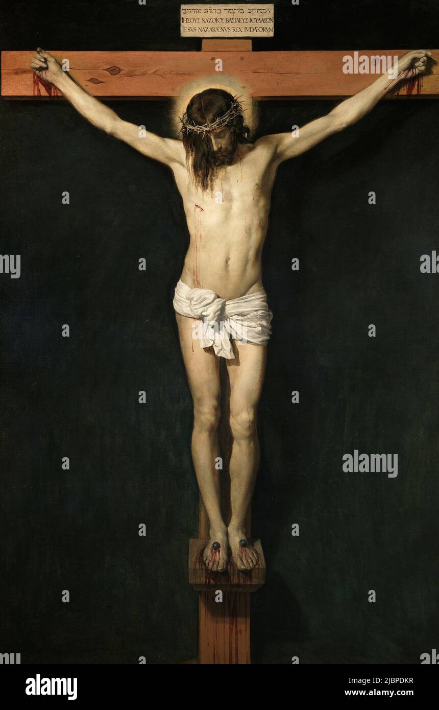 Christ sur la croix par Diego Velázquez (1599-1660) Banque D'Images