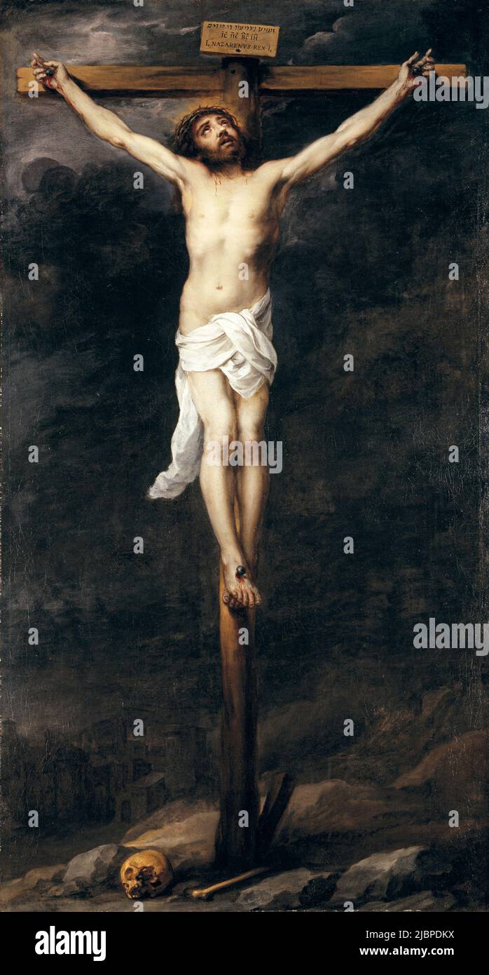 Christ sur la Croix par Bartolomé Esteban Murillo (1617–1682) Banque D'Images