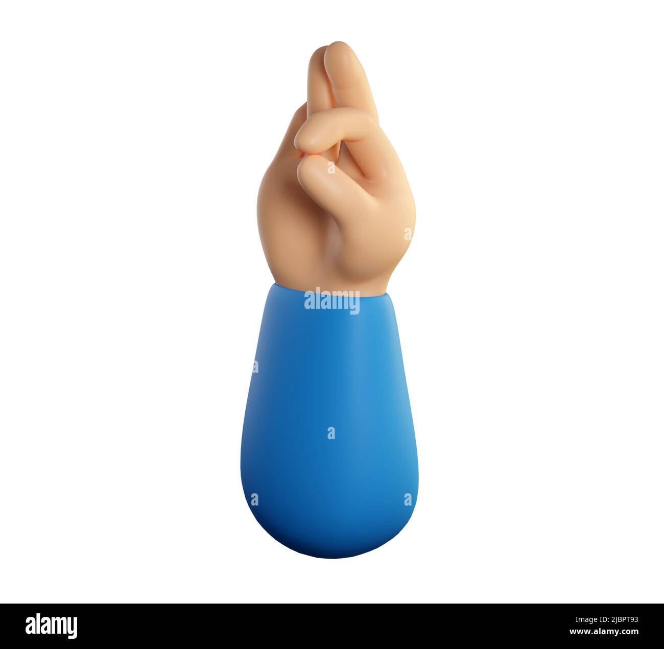 Symbole main humaine ok avec mouvement des doigts. Un accord, un feedback positif, un concept similaire ou zéro. Rendu réaliste de haute qualité 3D isolé sur fond blanc. Banque D'Images