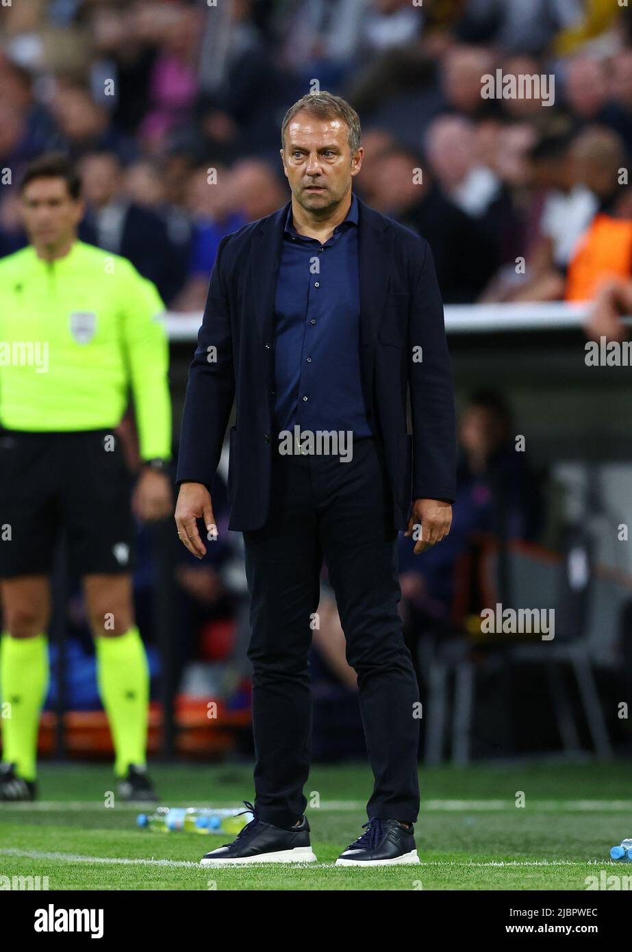 Munich, Allemagne, 7th juin 2022. Hans-Dieter Flick, d'Allemagne, lors du match de l'UEFA Nations League à l'Allianz Arena de Munich. Le crédit photo devrait se lire: David Klein / Sportimage Banque D'Images