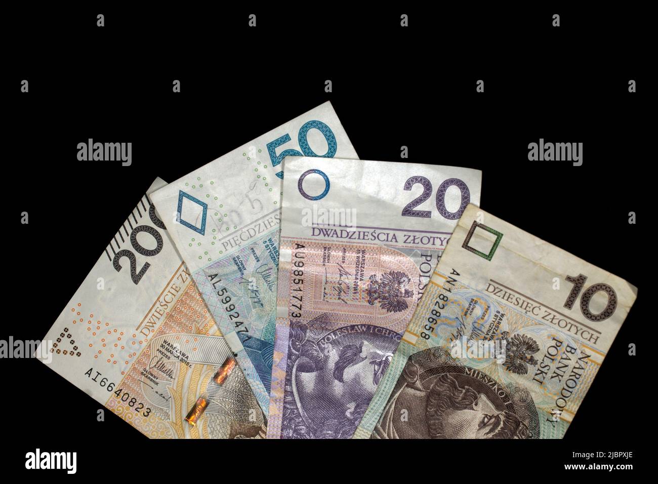 Zloty polonais, monnaie de la Pologne Banque D'Images