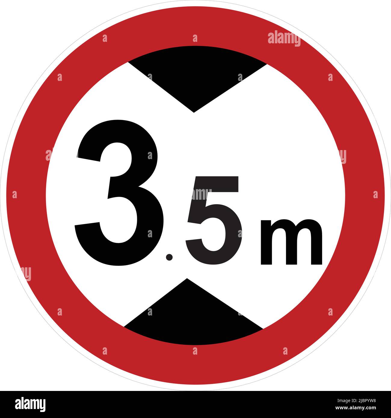 Autocollant Signalisation Diamètre 300mm - Hauteur Passage Maximale 4m - Certifié Route Allemande