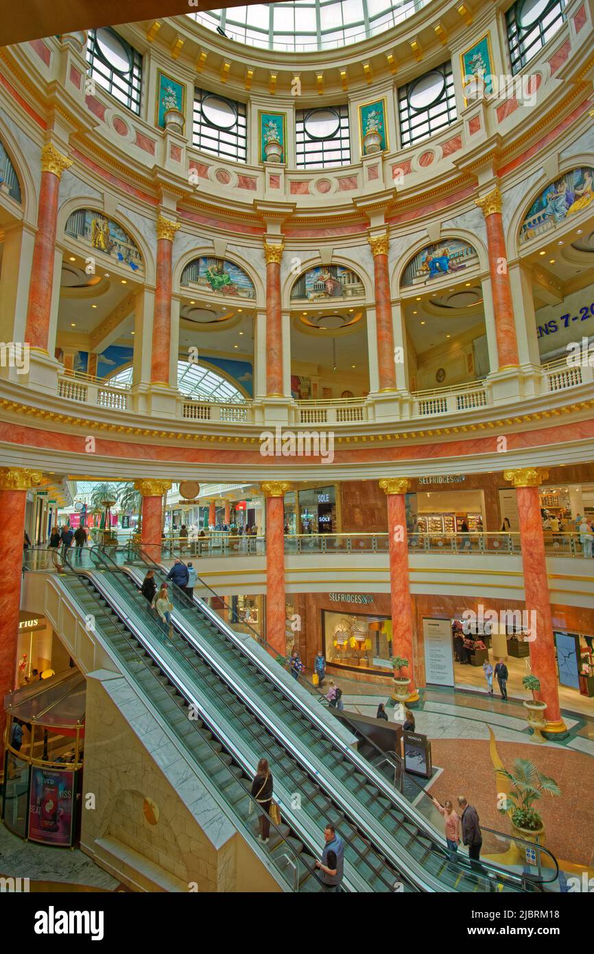 Le centre Trafford de Dumplington, Grand Manchester, Angleterre. Banque D'Images