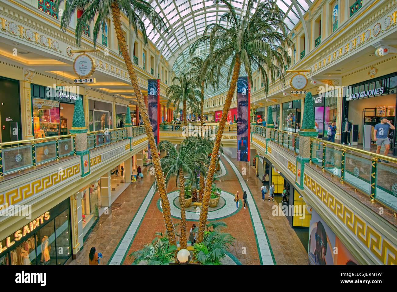 Le centre Trafford de Dumplington, Grand Manchester, Angleterre. Banque D'Images