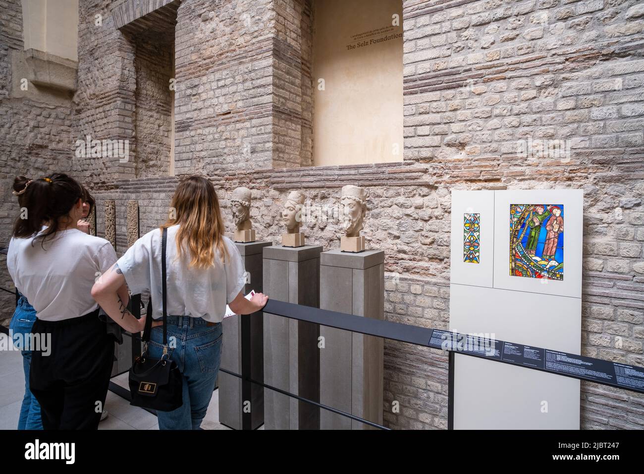 France, Paris, Musée Cluny - Musée national du Moyen-âge, salle 3, Art romain Banque D'Images