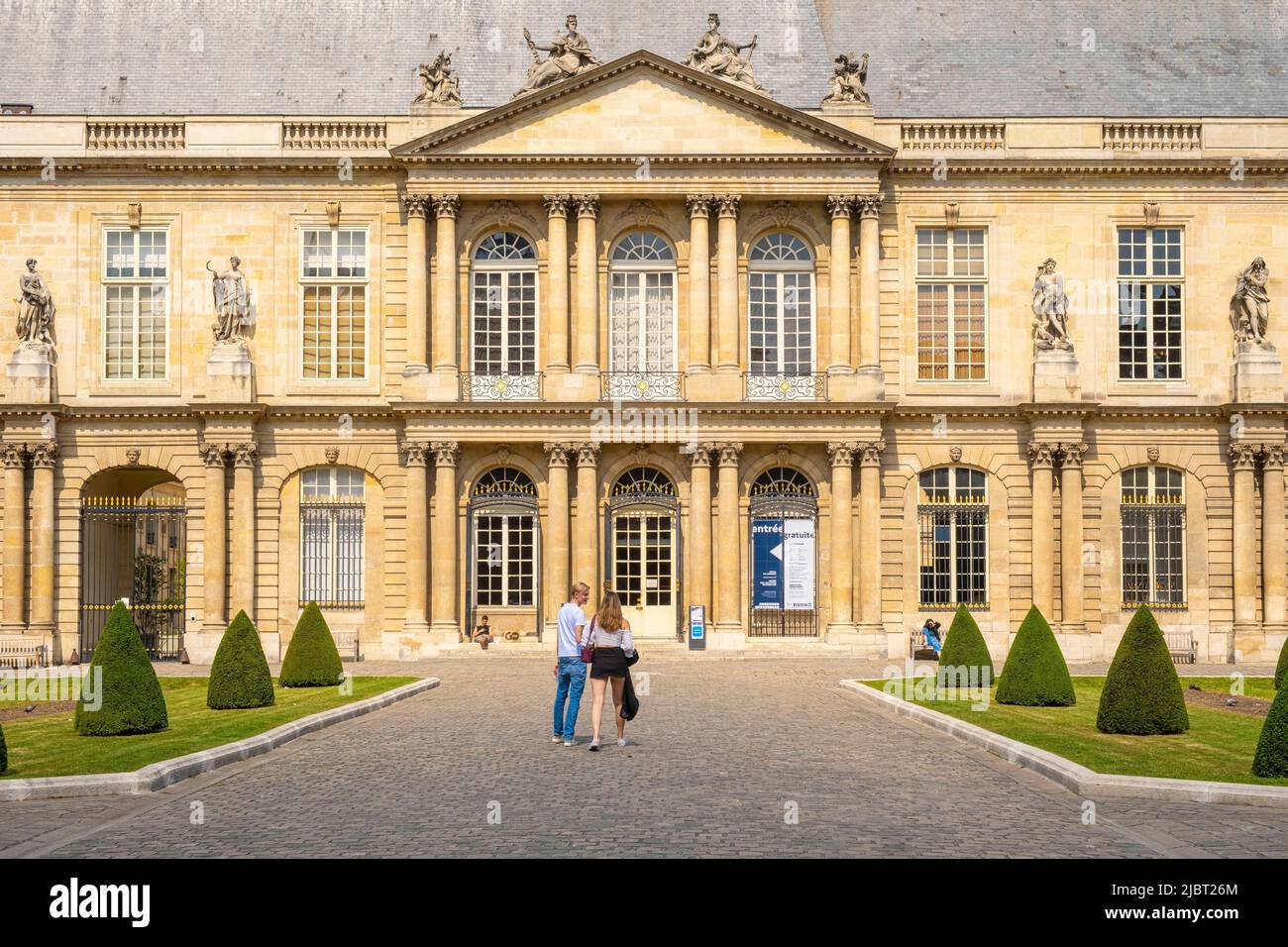 France, Paris, quartier du Marais, Archives nationales Banque D'Images