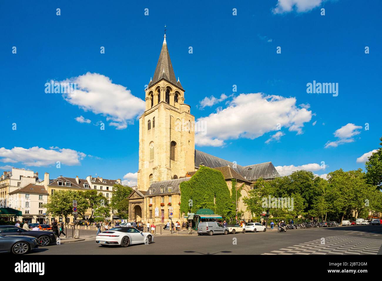 France, Paris, église Saint-Germain-des-Prés Banque D'Images