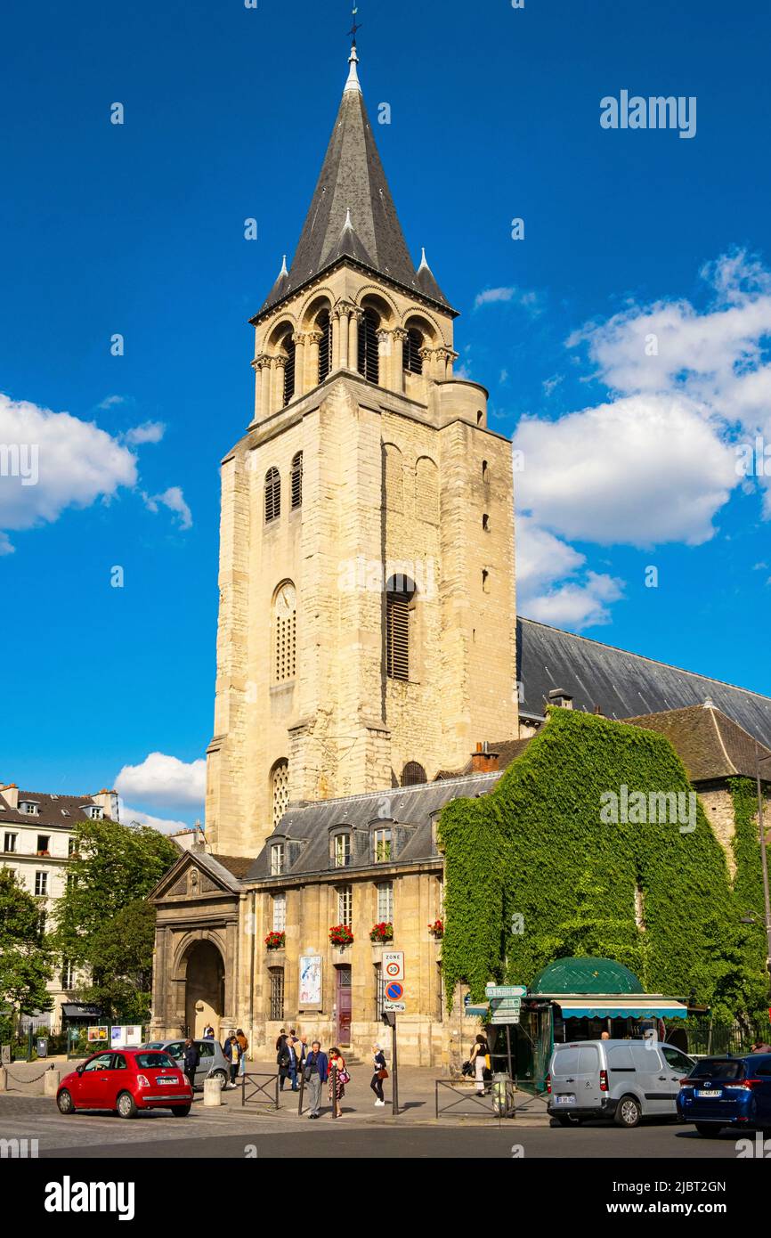 France, Paris, église Saint-Germain-des-Prés Banque D'Images