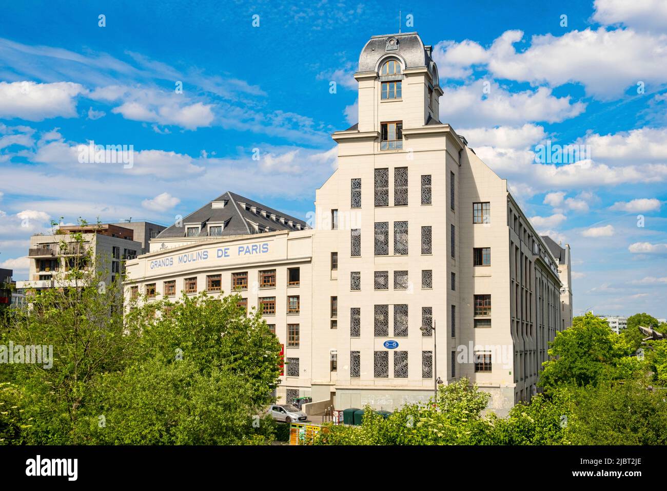 France, Paris, anciens Grands Moulins de Paris, Université Paris Cité Banque D'Images