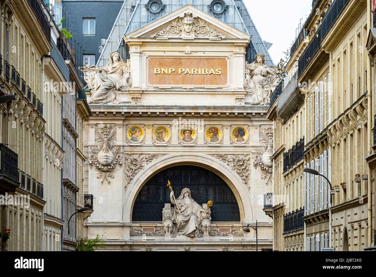 France, Paris, Banque BNP Paribas, Siège Banque D'Images